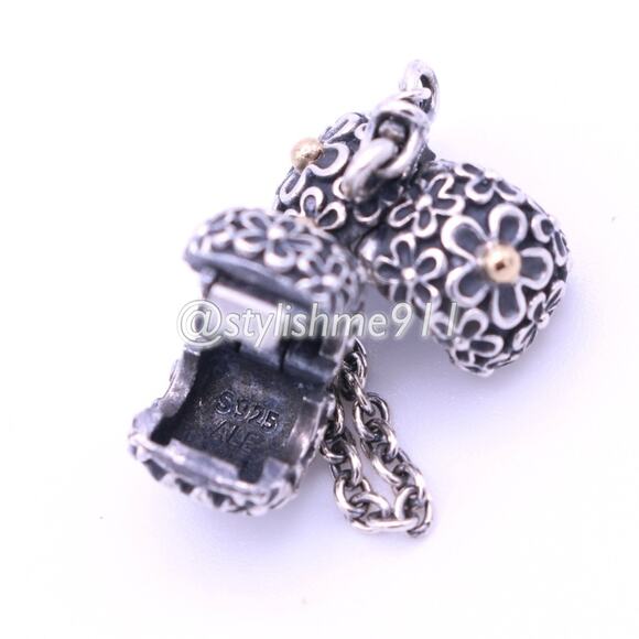 Authentic PANDORA Bouquet Clip Safety Chain - Picture 7 of 12